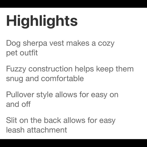 NWT Sherpa Dog and Cat Vest, Island Beige, Bouts & Barkley - Picture 8 of 8